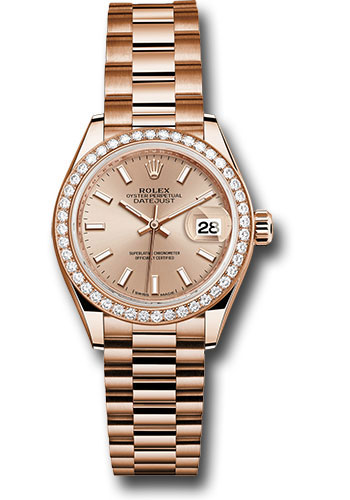 diosaです。 Pre-Owned* Rolex Everose Gold Lady-Datejust 28 Watch - 44