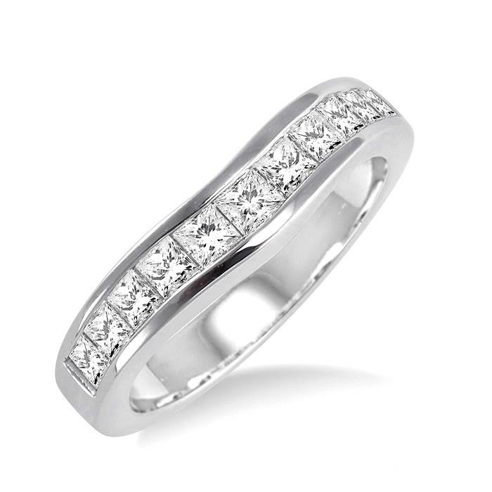Curved Channel-Set Diamond Ring — Salvatore & Co.