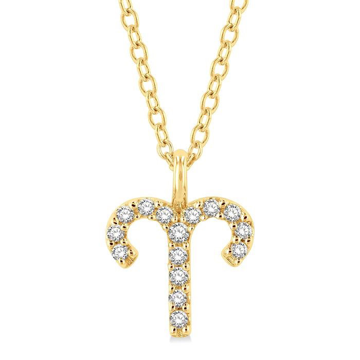 Aries Zodiac Diamond Pendant | Dunkin's Diamonds