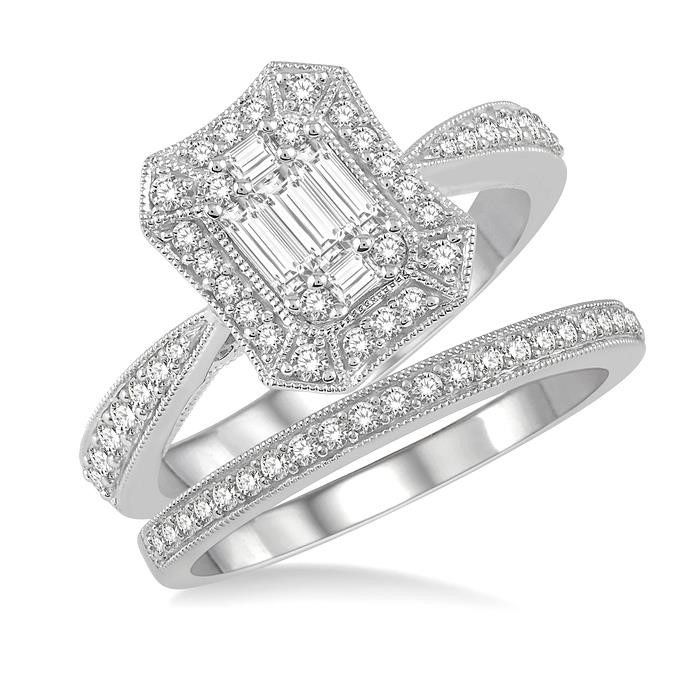 Fusion Diamond Wedding Set Dunkin's Diamonds