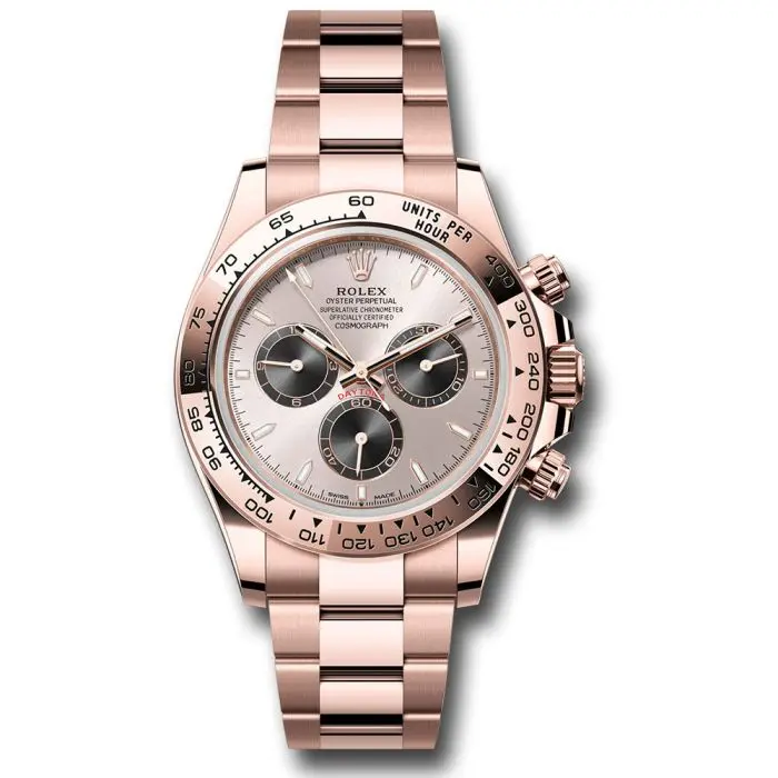ROLEX デイトナ 時計 Pre-Owned* Rolex Everose Gold Cosmograph Daytona Watch - Fixed