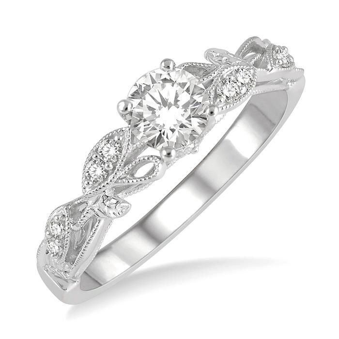 Victorian-Style Three-Stone Diamond Ring by Jabel