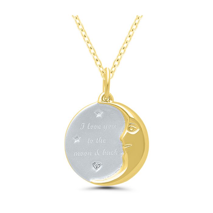 You'll love our Sterling Silver I Love You to the Moon & Back Pendant -  J.H. Breakell and Co.