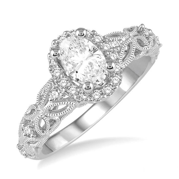 Vintage-Inspired Diamond Engagement Ring