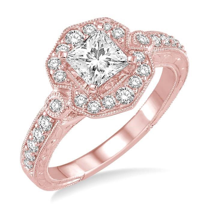 Rose Gold Engagement Ring | Vintage Inspired