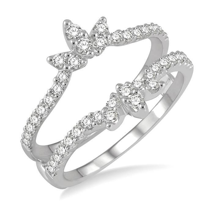 Marquise and Pear Cut Lab Grown Diamond Three Stone Engagement Ring