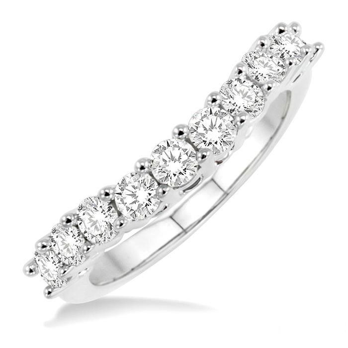 DIAMOND CURVED WEDDING BAND Dunkin's Diamonds
