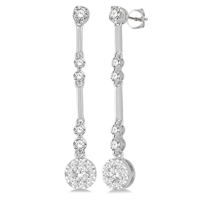 Shine Bright Diamond Long Earrings Dunkin's Diamonds