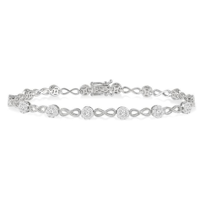 Shine Bright Infinity Link Diamond Bracelet Dunkin's Diamonds