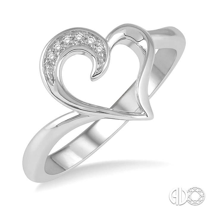 Sterling Silver Heart-Shaped Gemstone Ring - QVC.com