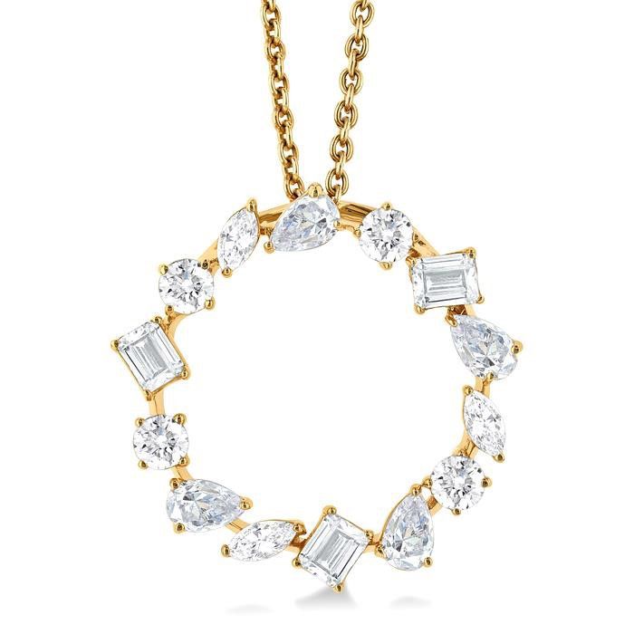 Amazon.com: Diamond Wish 14k White Gold Round Circle of Life Diamond  Pendant Necklace (1/2cttw, H-I, I1-I2) with 18-inch chain : Clothing, Shoes  & Jewelry