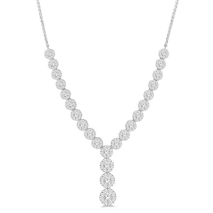 Helzberg 1/10 ct. tw. Diamond Infinity Bar Necklace in Sterling Silver |  Mall of America®