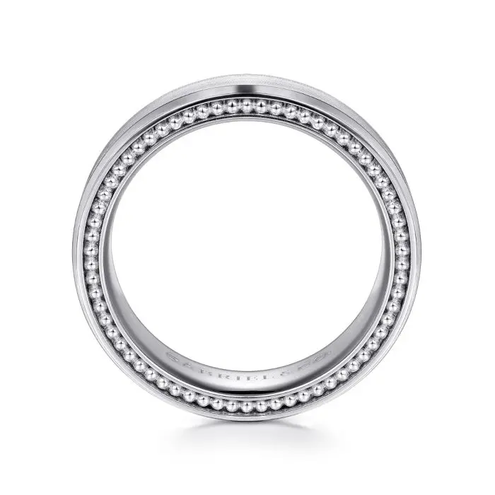 Felix - 14K White Gold 6mm - Men's Wedding Band in Satin Finish