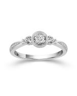 Silver Engagement Ring