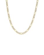 10k Yellow and White Gold 20'' Figaro Chain