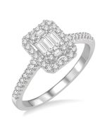 Halo Fusion Diamond Engagement Ring
