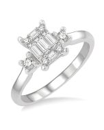 XeLinVio LuxXeSol 14K White Gold Diamond Ring