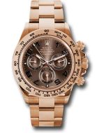  *Pre-Owned* Rolex Everose Gold Cosmograph Daytona 40 Watch - Chocolate Arabic Dial