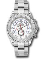  *Pre-Owned* Rolex White Gold Yacht-Master II 44 Watch - White Dial