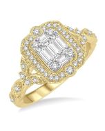 Mist Freya White Gold Diamond Engagement Ring