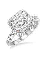 Shine Bright Myriad Yellow Gold Diamond Halo Ring