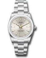  *Pre-Owned* Rolex Oyster Perpetual 34 Watch - Domed Bezel - Silver Index Dial - Oyster Bracelet