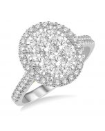 Oval Shape Shine Bright Essential Diamond Ring