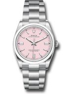  *Pre-Owned* Rolex Oyster Perpetual 36 Watch - Domed Bezel - Candy Pink Index Dial - Oyster Bracelet