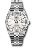 *Pre-Owned* Rolex Steel Datejust 36 Watch - Domed Bezel - Silver Index Dial - Jubilee Bracelet