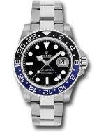  *Pre-Owned* Rolex Steel GMT-Master II 40 Watch - Black And Blue Batman Bezel - Black Dial - Oyster Bracelet - 2021 Release