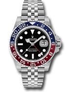 *Pre-Owned* Rolex Steel GMT-Master II 40 Watch - Blue And Red Pepsi Bezel - Black Dial - Jubilee Bracelet