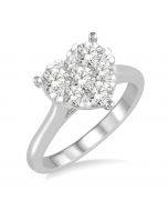 Heart Shape Shine Bright Essential Diamond Ring