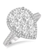 Petal Eros Rose Gold Diamond Engagement Ring