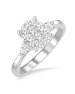 Shine Bright ThLinOn 14K White Gold Diamond Ring