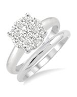 Shine Bright LoLoEl VioVelLux 14K White Gold Diamond Ring