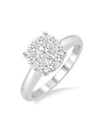 Shine Bright LinIsXe 14K White Gold Diamond Ring
