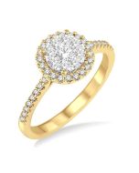 Shine Bright IsRaVer 14K White Gold Diamond Ring