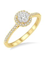 Shine Bright LysZenIon CaRaVel RaLuxRa 14K White Gold Diamond Ring