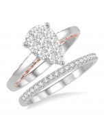 Pear Shape Shine Bright Diamond Wedding Set