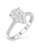 Canyon Majestic 14K White Gold Diamond Engagement Ring