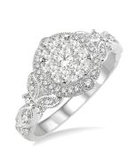 Willow Andromeda Diamond Halo Ring