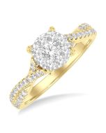 Shine Bright OnRaEl AeVerVio 14K White Gold Diamond Ring