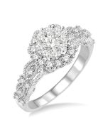 Shine Bright CaVioXe ZenIonAr 14K White Gold Diamond Ring