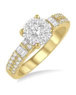 Shine Bright Eros Sapphirea White Gold Diamond Engagement Ring