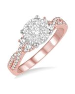 Shine Bright Eros Grandeur White Gold Diamond Cluster Ring