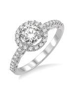 Sovereign Aureole Diamond Semi-Mount Ring