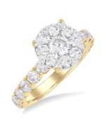 VerLinOn 14K White Gold Diamond Ring