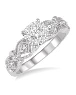 Shine Bright Eternelle Celestia 14K White Gold Diamond Bridal Ring