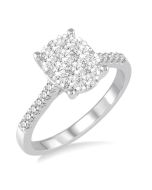 Hades Arcane 14K White Gold Diamond Engagement Ring