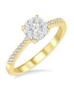 Shine Bright OnIonOra VioArLo 14K White Gold Diamond Ring